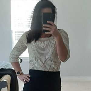 Altar'd State Lace 3/4 top